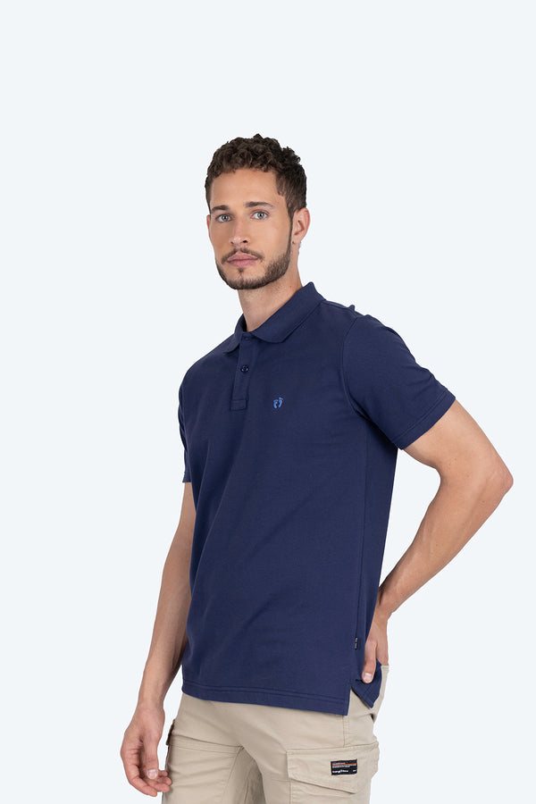 Polo piqué azul