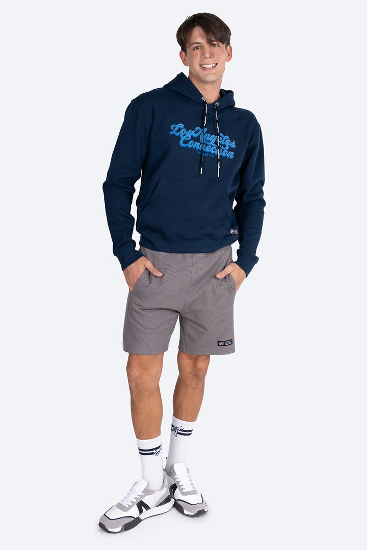 Sudadera azul con capucha y cangurera - Hang Ten 