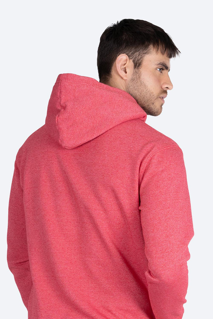 Sudadera roja con capucha y cangurera - Hang Ten