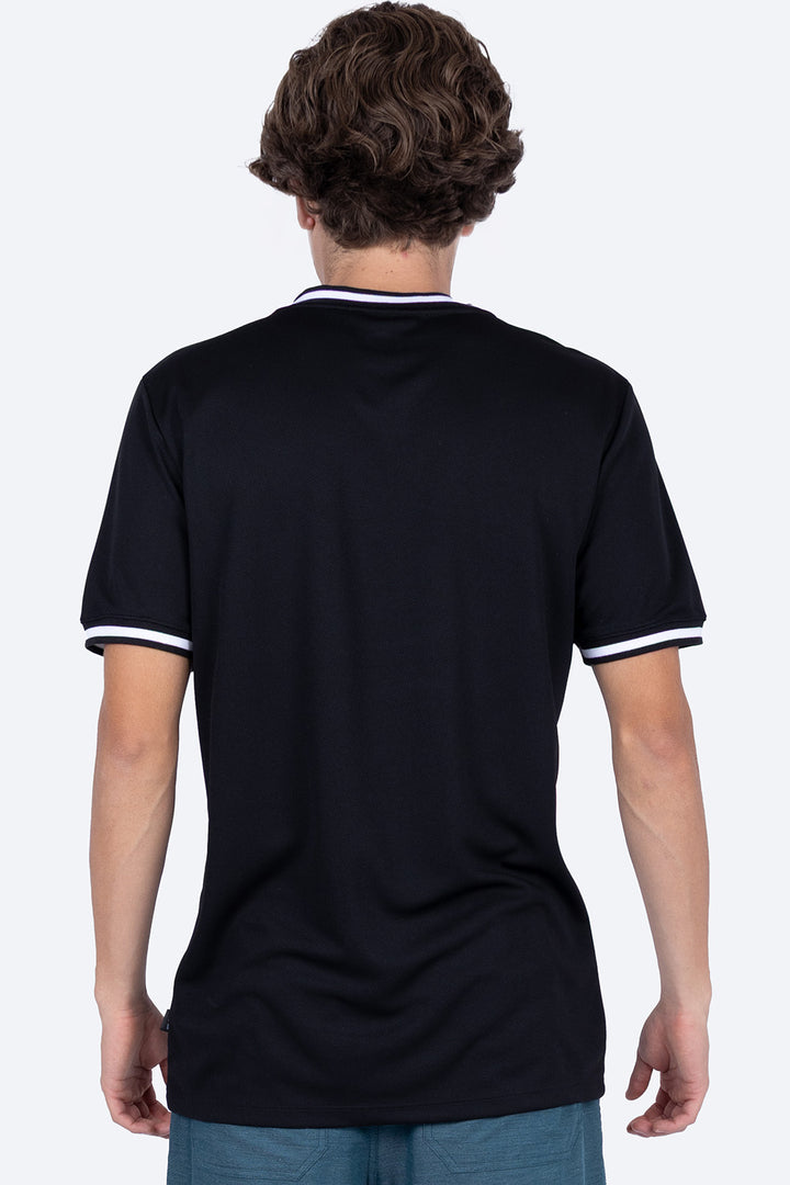 Playera deportiva bies a contraste blanco - Hang Ten 