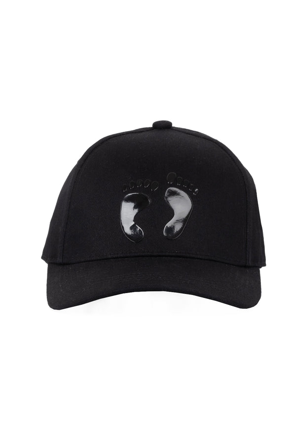 Gorra negra con huellas - Hang Ten