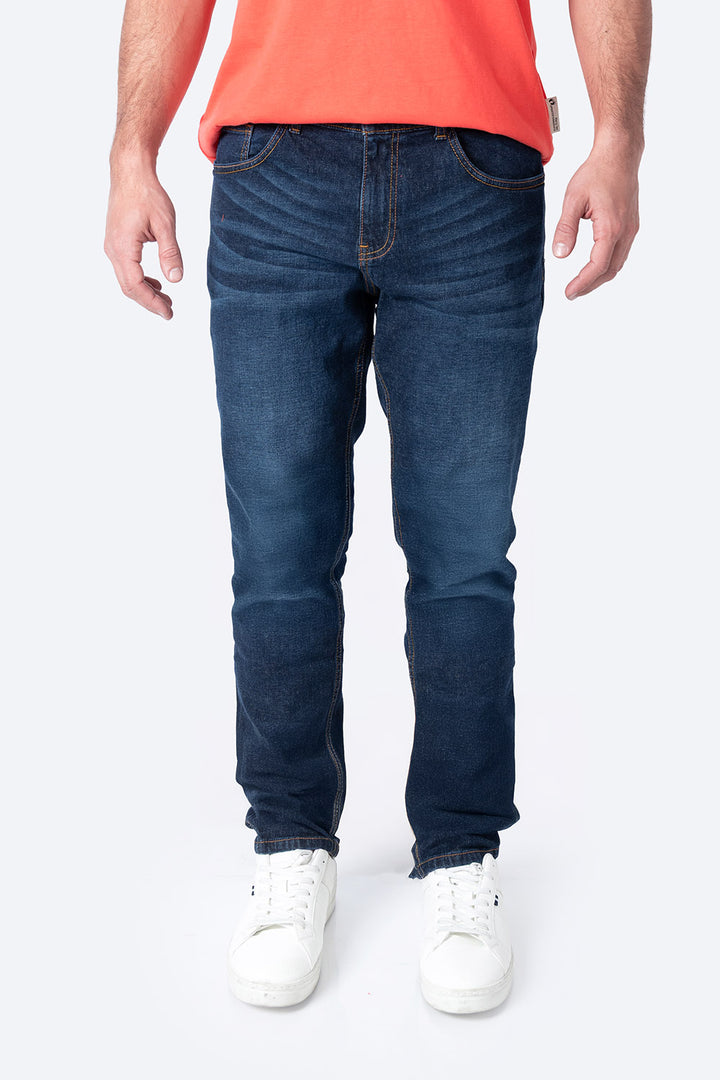 Jeans básico slim azul oscuro - Hang Ten