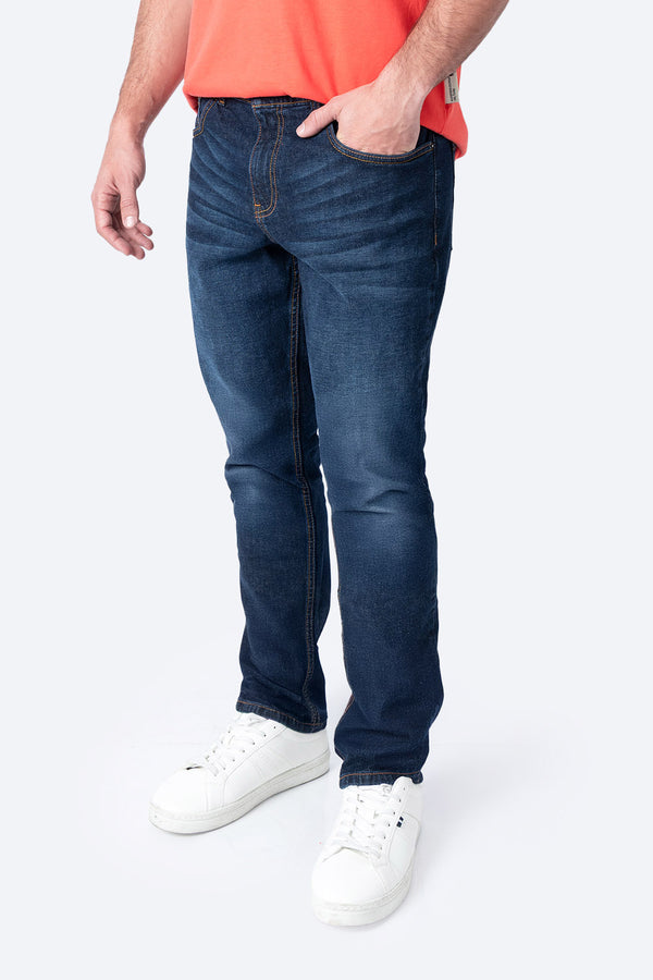 Jeans básico slim azul oscuro - Hang Ten