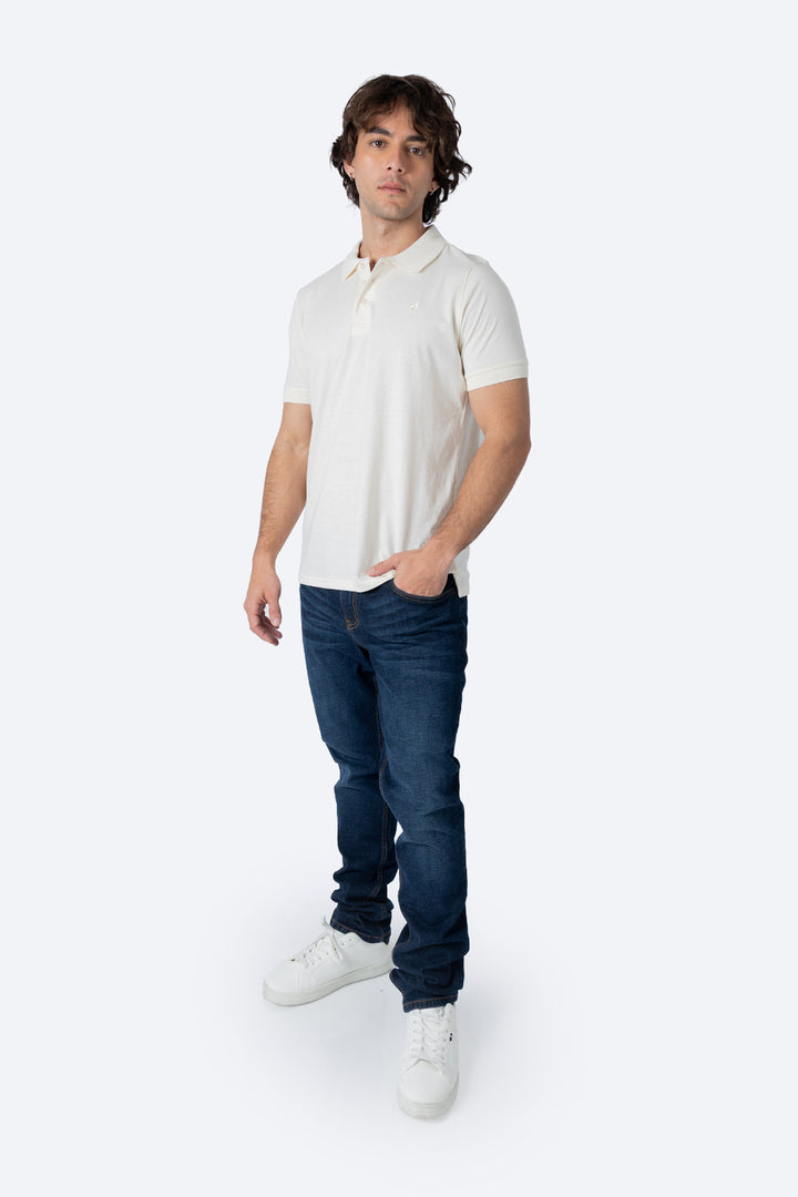 Polo chifón beige claro new - Hang Ten