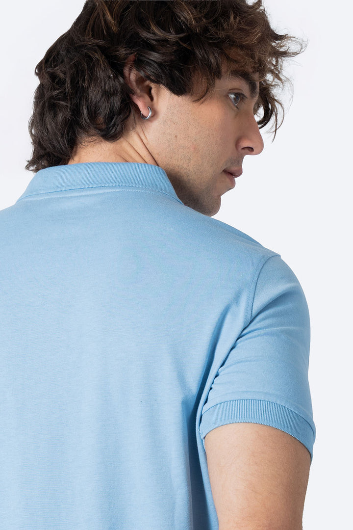 Polo chifón azul claro new - Hang Ten