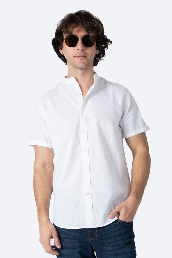 Camisa cuello mao blanca - Hang Ten
