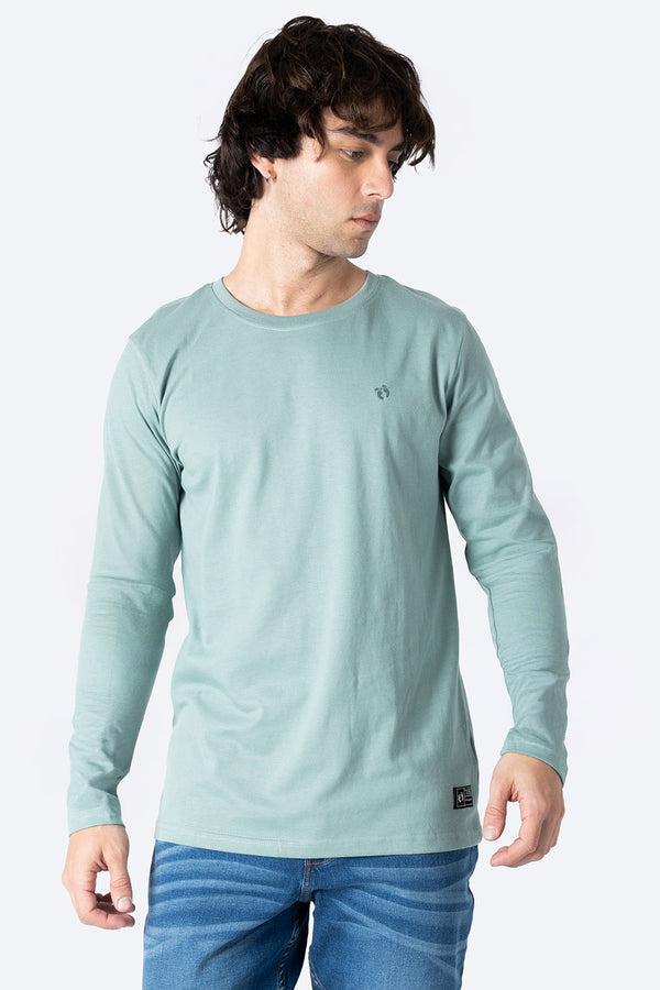 Básica manga larga verde claro - Hang Ten 