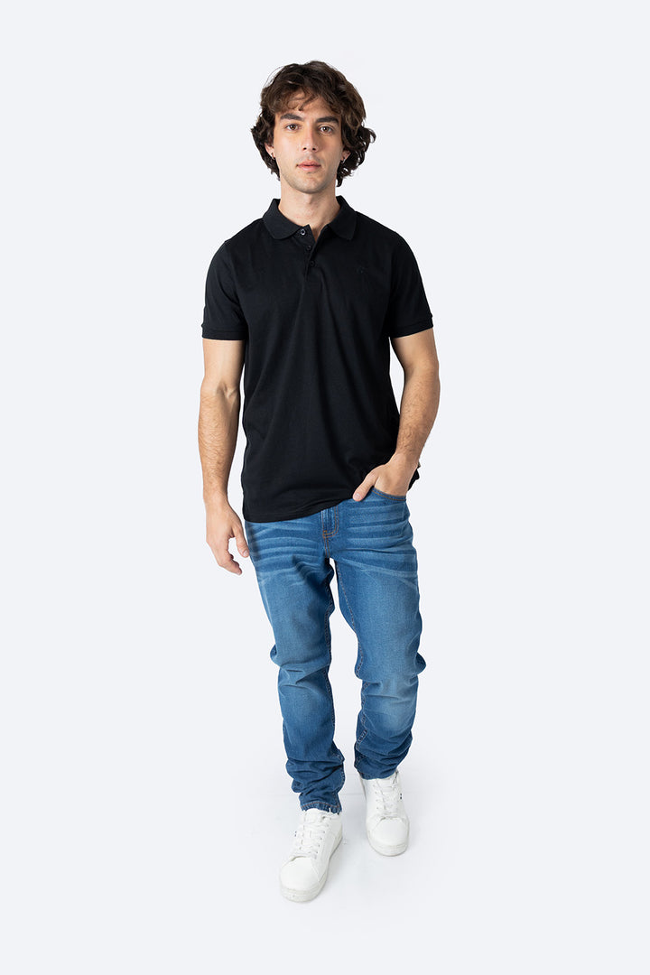 Polo chifón negra new - Hang Ten