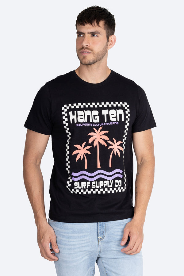 T-shirt estampada palmeras - Hang Ten