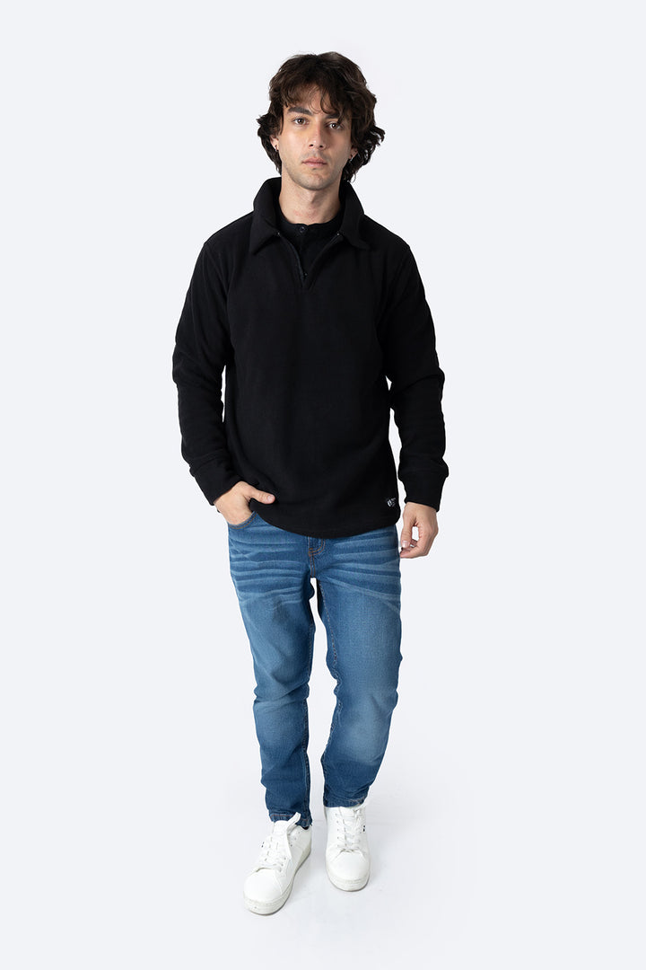 Sudadera polar negra  - Hang Ten 