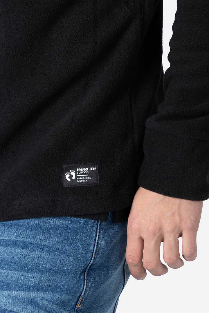 Sudadera polar negra  - Hang Ten 