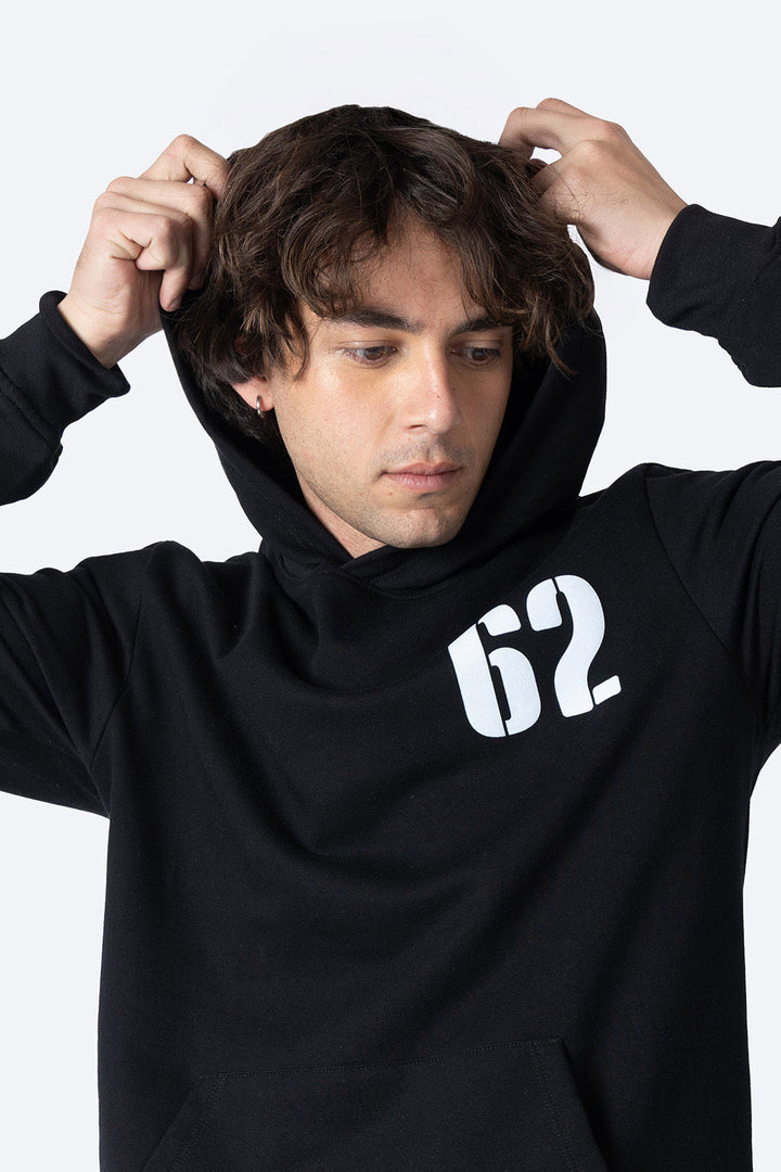 Sudadera cerrada negra 62 - Hang Ten 