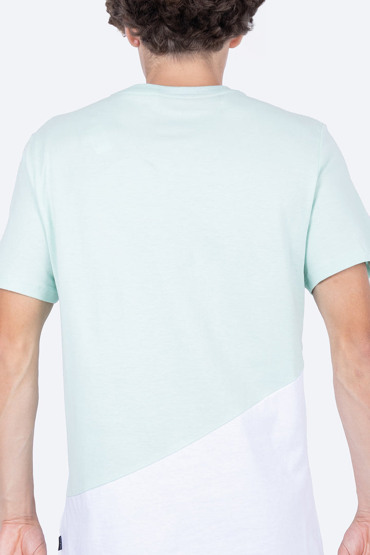 Playera manga corta verde con blanco - Hang Ten 