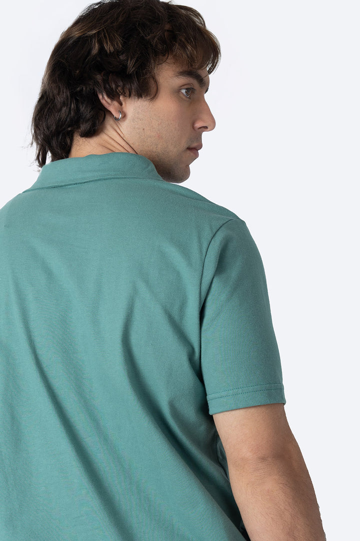 Polo básica verde con bolsa - Hang Ten