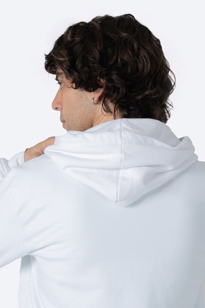 Sudadera cerrada con capucha blanco - Hang Ten 