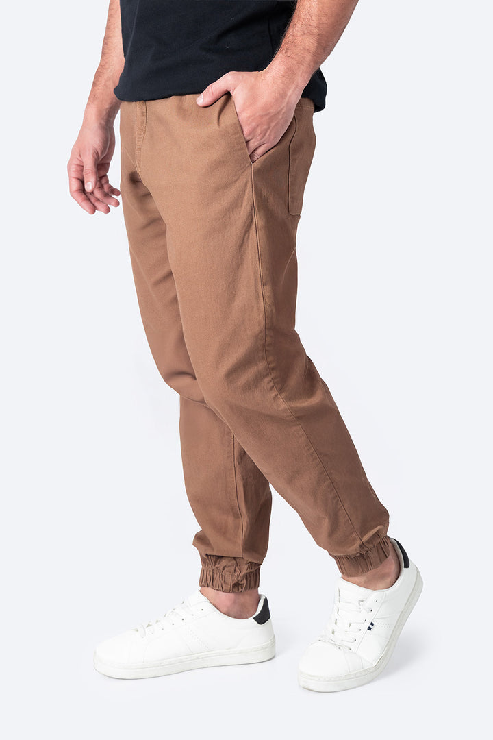 Jogger casual café con jareta - Hang Ten