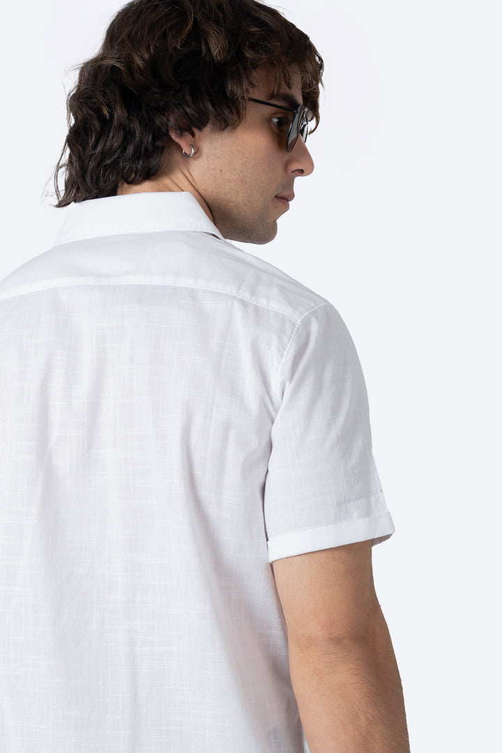 Camisa básica manga corta blanca - Hang Ten