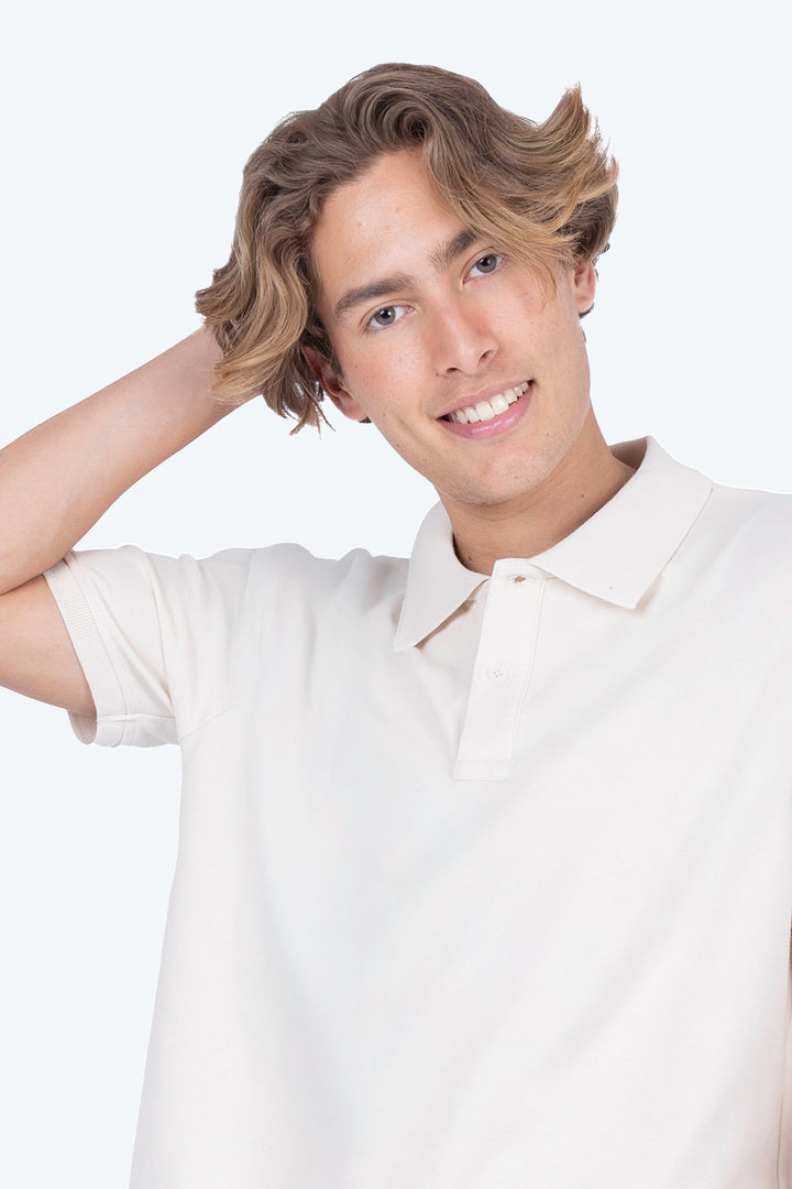 Polo piqué beige claro - Hang Ten