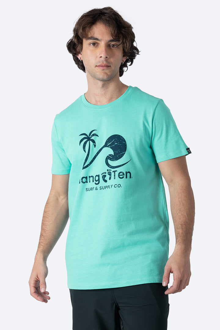 T-shirt turquesa "Surf & Supply" - Hang Ten 