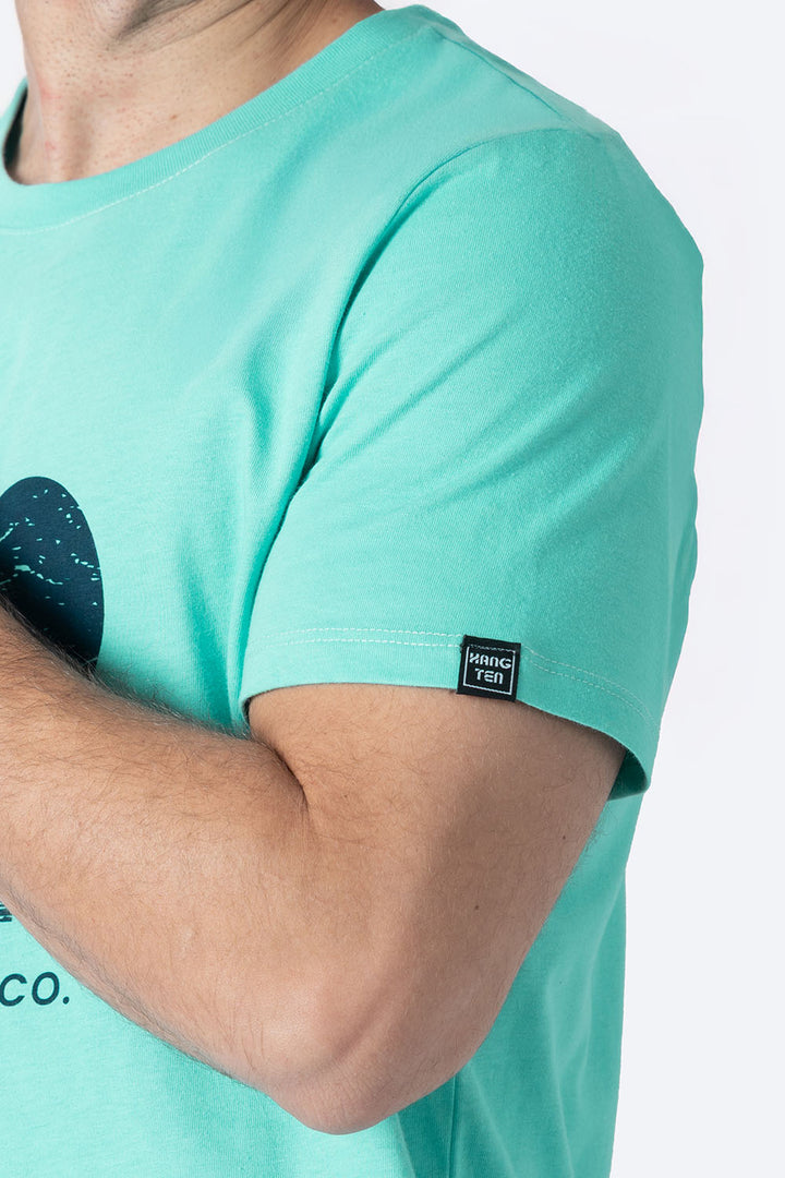 T-shirt turquesa "Surf & Supply" - Hang Ten 