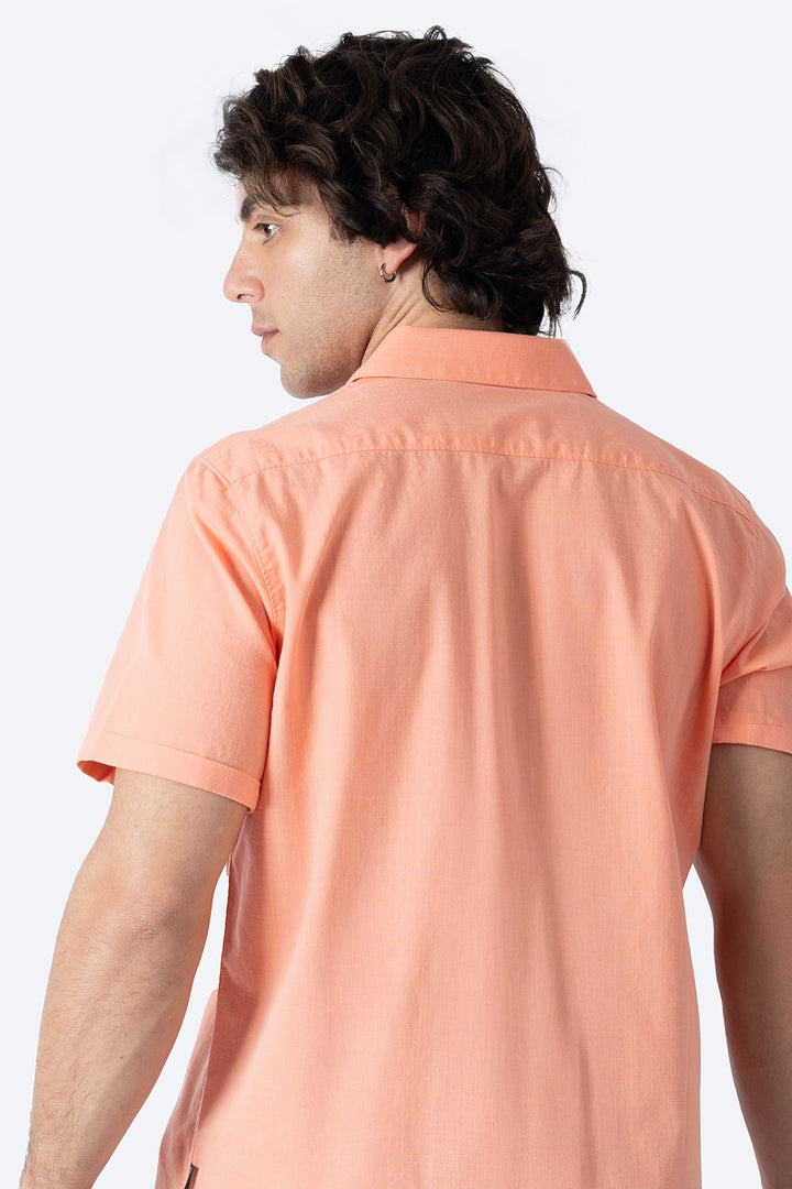 Camisa básica manga corta coral - Hang Ten