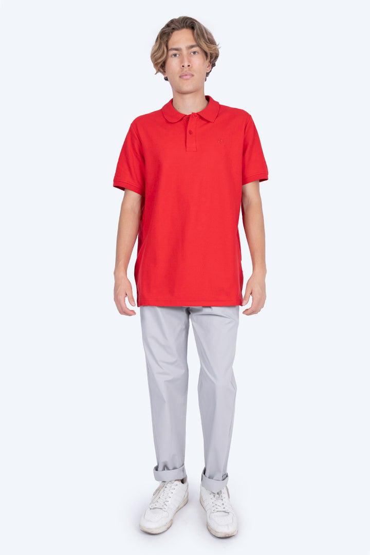 Polo piqué roja - Hang Ten