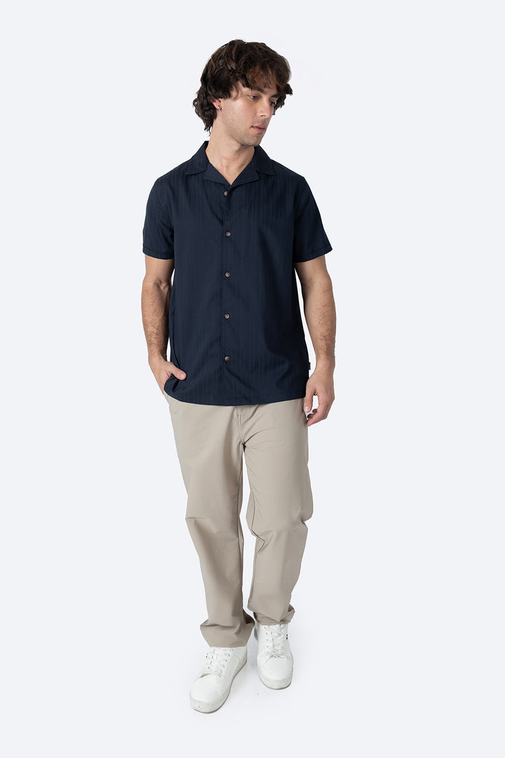 Camisa casual azul con diseño - Hang Ten