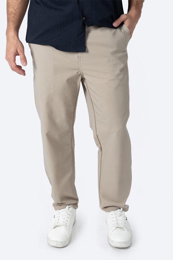 Pantalón casual café claro - Hang Ten