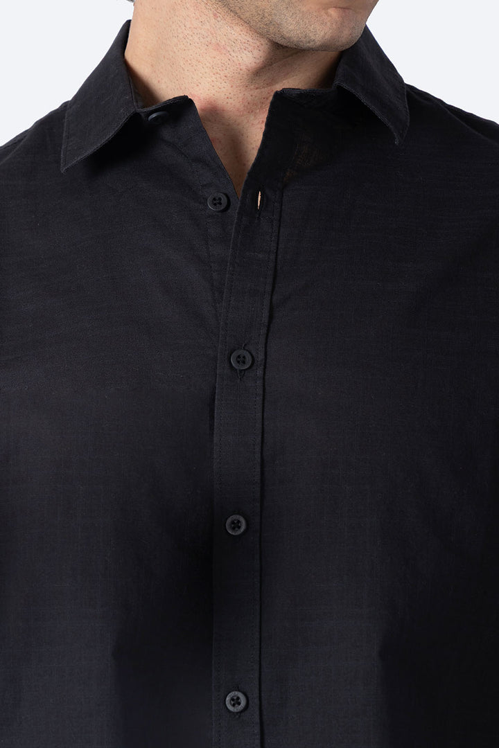 Camisa básica manga corta negra - Hang Ten