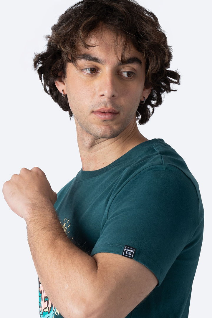 T-shirt verde oscuro "Since 1962" - Hang Ten 