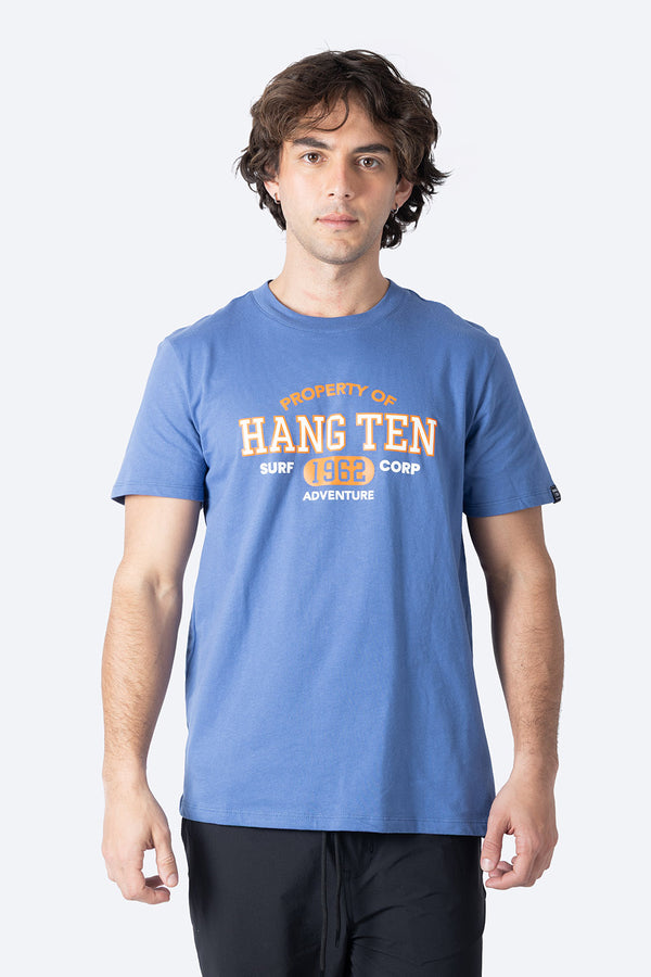 T-shirt azul medio "Hang Ten" - Hang Ten 