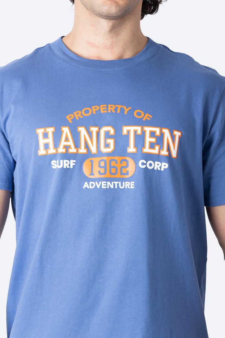 T-shirt azul medio "Hang Ten" - Hang Ten 