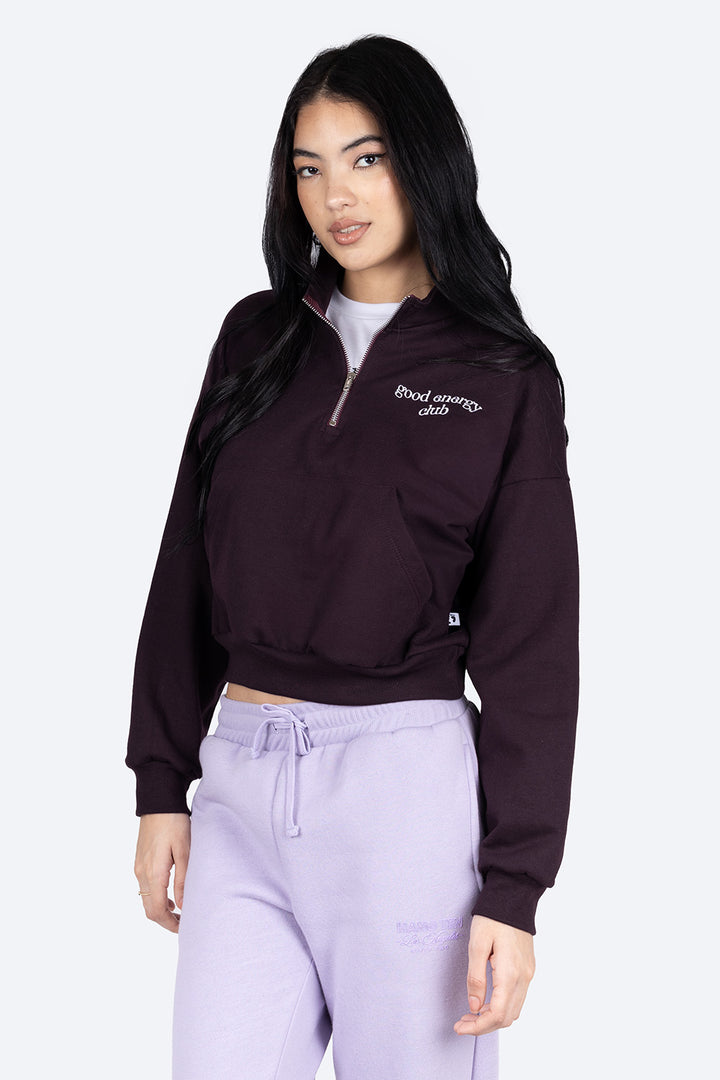 Sudadera morada cuello alto - Hang Ten