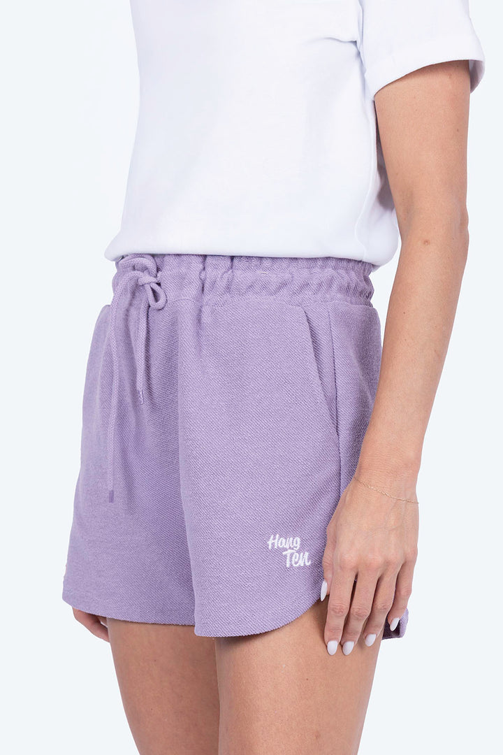 Short deportivo lila con jareta - Hang Ten