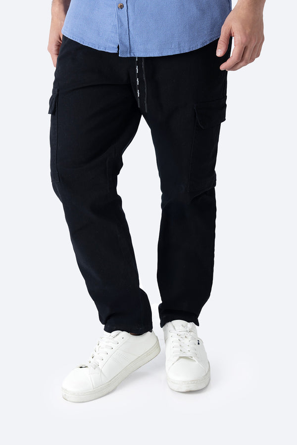 Jogger negro bolsas tipo cargo - Hang Ten