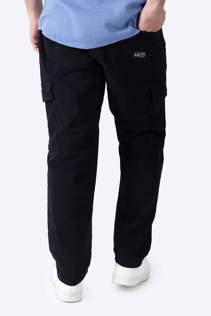 Jogger negro bolsas tipo cargo - Hang Ten