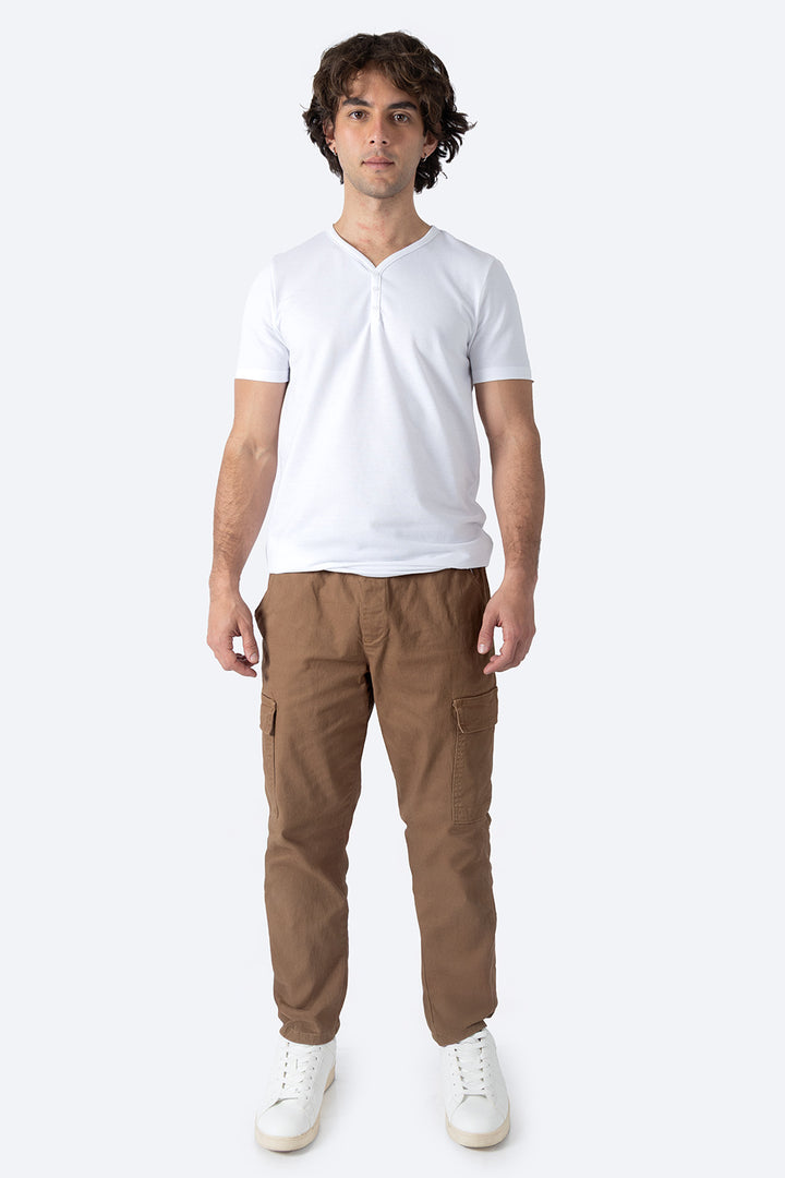 Jogger café bolsas tipo cargo - Hang Ten