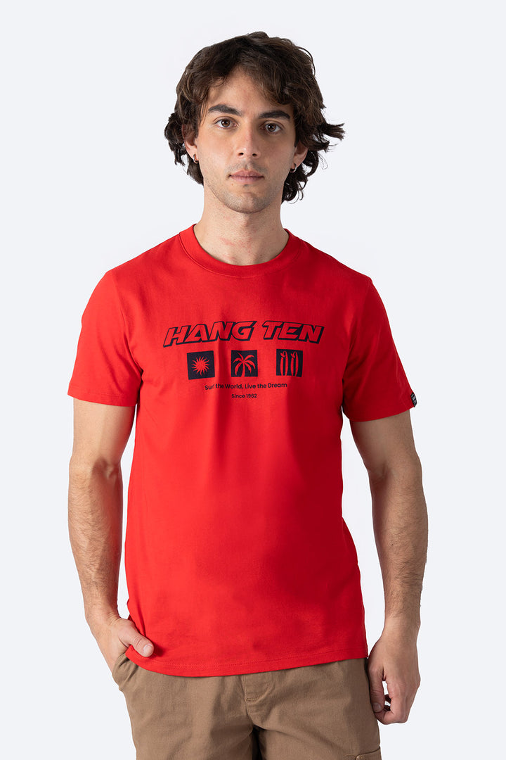 T-shirt roja "Since 1962" - Hang Ten 
