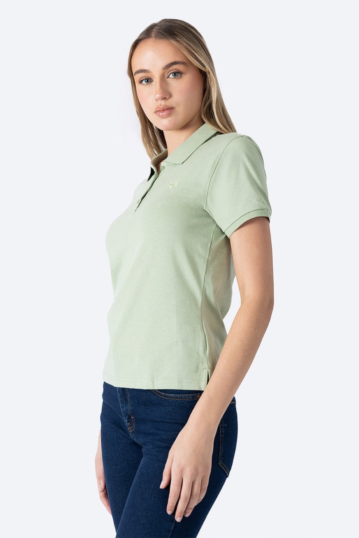 Polo chifón color verde new - Hang Ten