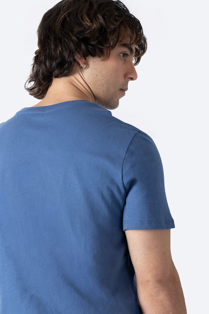 T-shirt azul "Surf wear company" - Hang Ten 