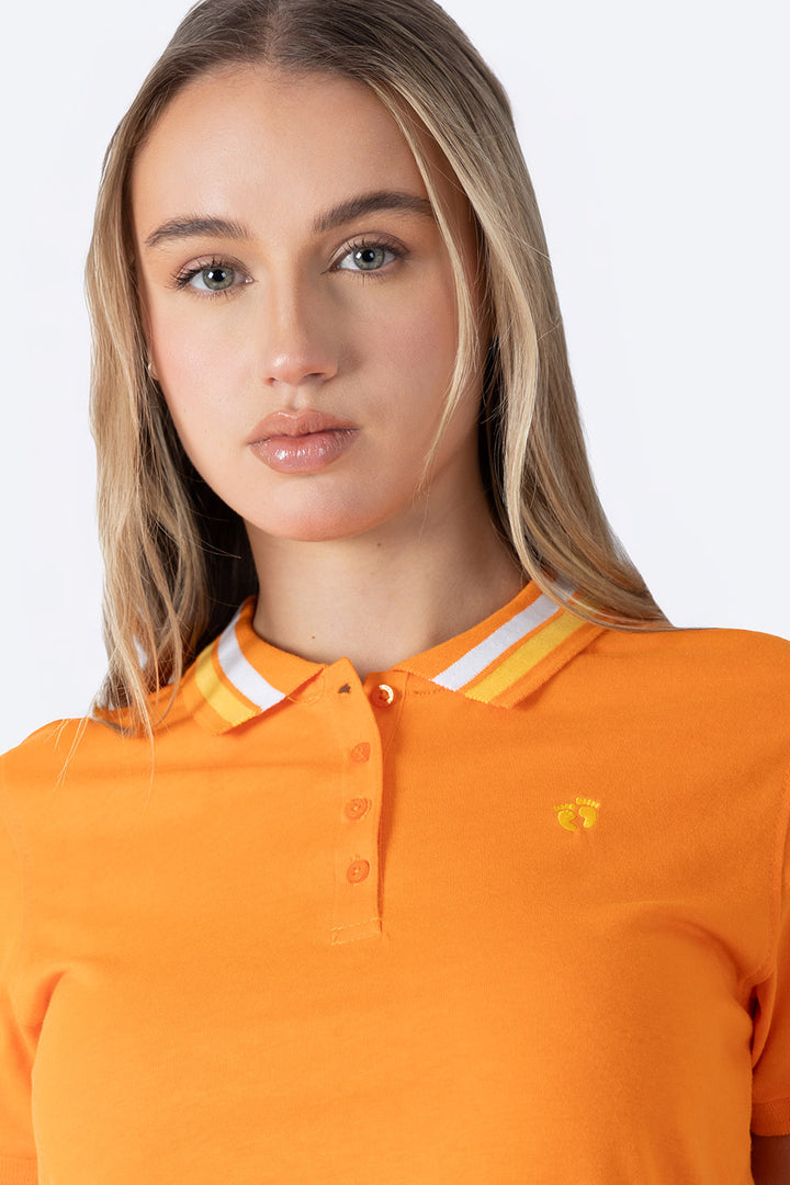 Polo chifón filos naranja new - Hang Ten