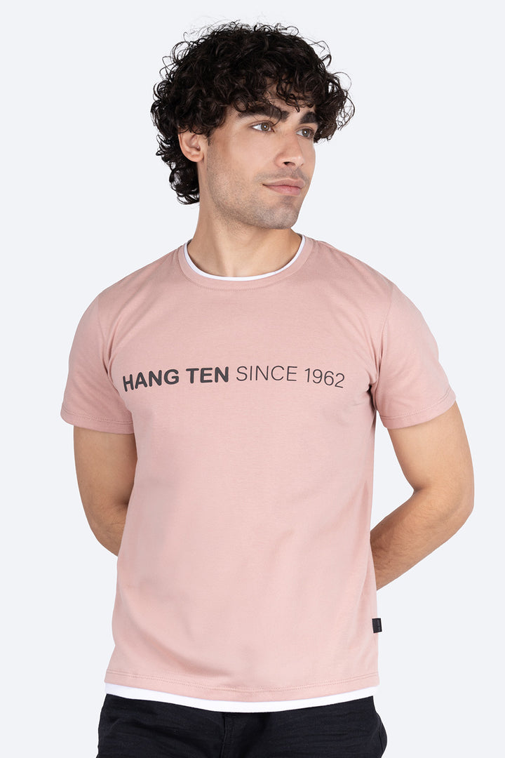 Playera rosa estampada - Hang Ten