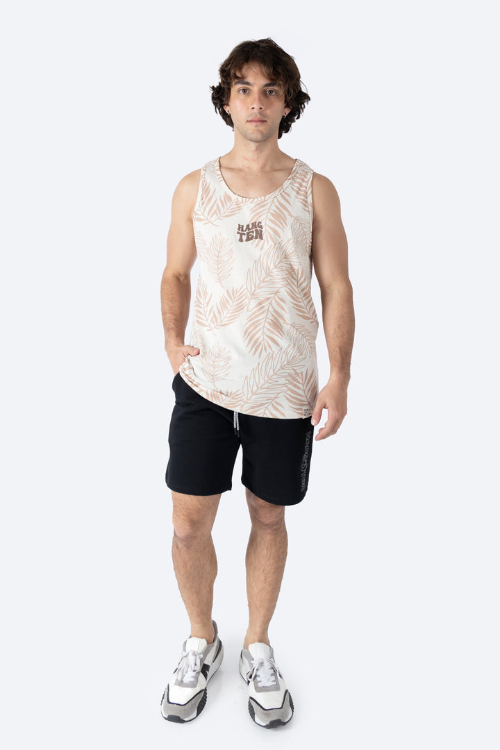Tank top beige con diseño - Hang Ten