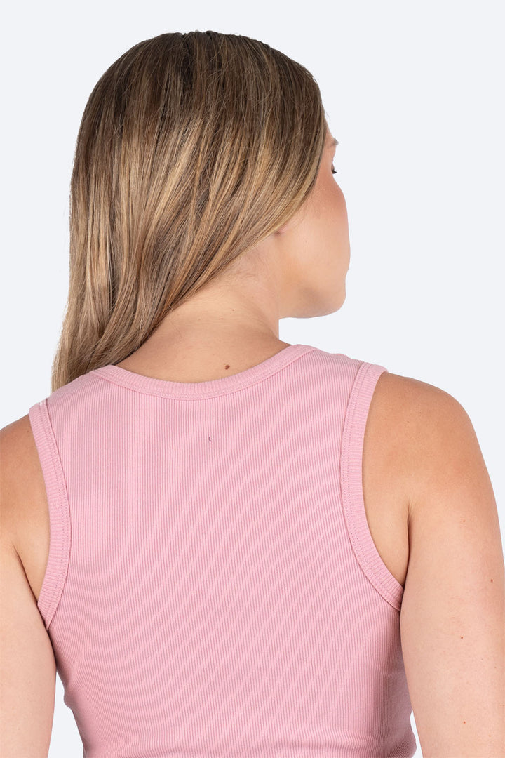 Tank top rosa cuello redondo-Hang Ten 