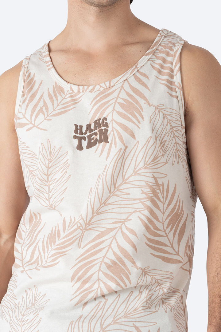 Tank top beige con diseño - Hang Ten
