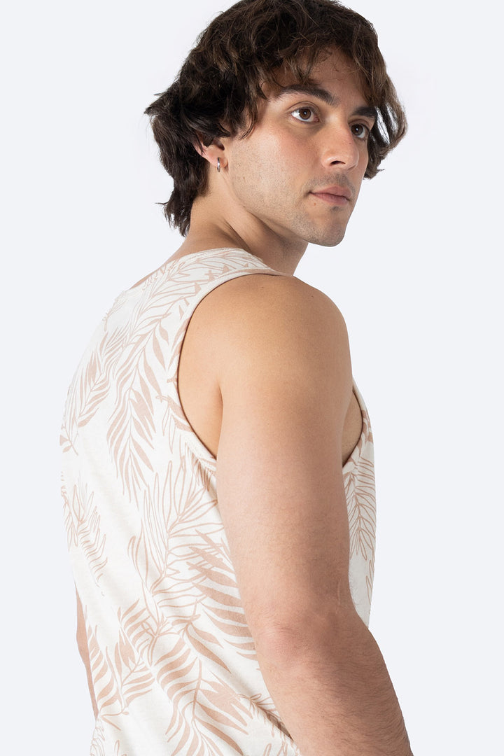 Tank top beige con diseño - Hang Ten