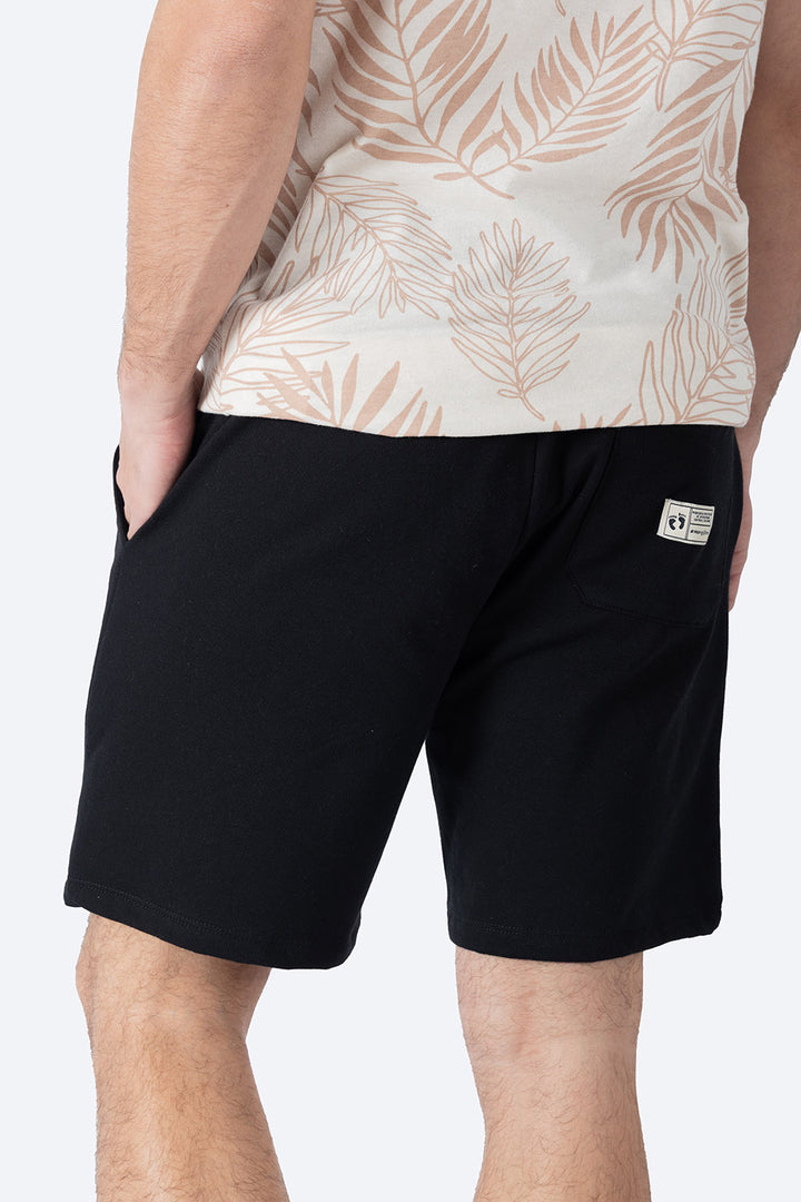 Short deportivo negro estampado Hang Ten - Hang Ten