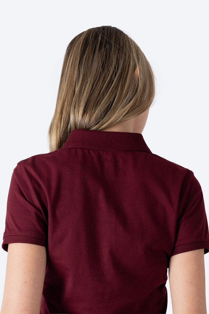 Polo chifón color vino new - Hang Ten