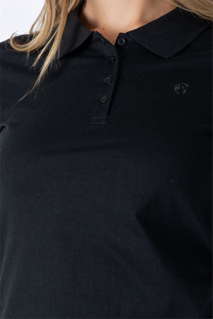 Polo chifón negro new - Hang Ten