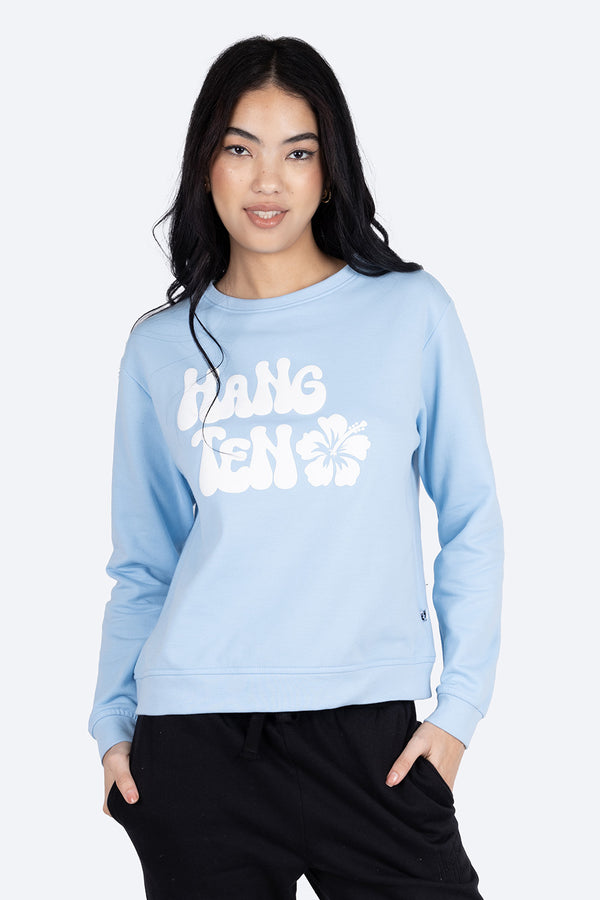 Sudadera cerrada estampada Hang Ten